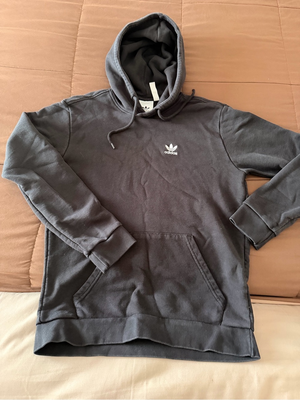Adidas Black Trefoil Hoodie - Men's Pullover in excellent condition
